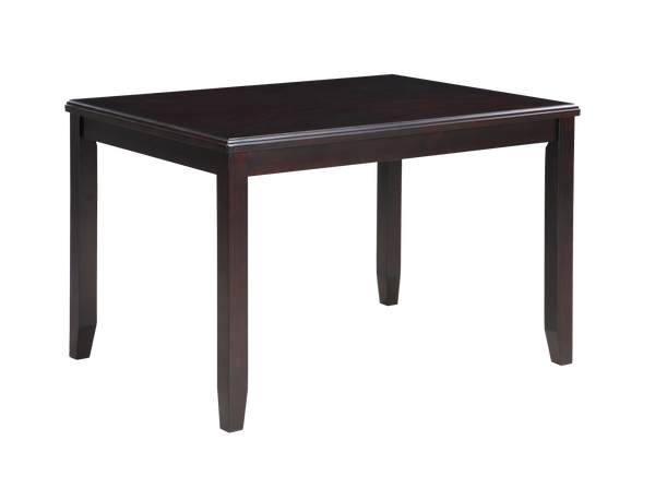 GIA 5PC 48" RECT. DINING TABLE & 4 CHAIRS-EBONY